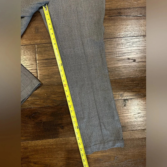 Express Studio Plaid Flare Pants- size 12 - Picture 8 of 9